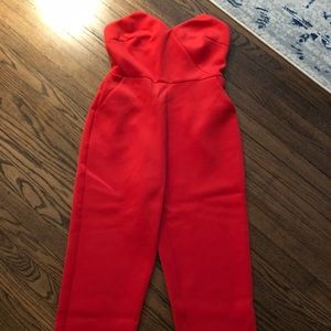 Red jumpsuit